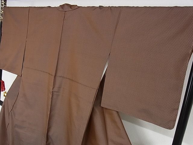 平和屋本店■希少　本場黄八丈　たつみ綾　紬　正絹　逸品　未使用　KAAA1043kk4