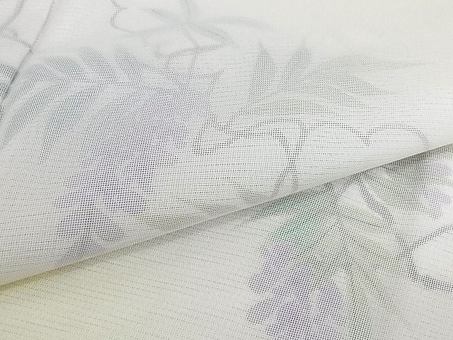 平和屋本店■極上　訪問着　無双仕立て　紗袷　紗×絽　手描き　藤花房　暈し染め　正絹　逸品　KAAA1046kk4