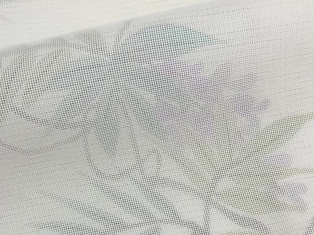 平和屋本店■極上　訪問着　無双仕立て　紗袷　紗×絽　手描き　藤花房　暈し染め　正絹　逸品　KAAA1046kk4