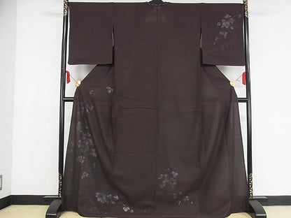 平和屋本店■極上　訪問着　無双仕立て　紗袷　紗×絽　手描き　葡萄　反端付き　正絹　逸品　未使用　KAAA1059kk4