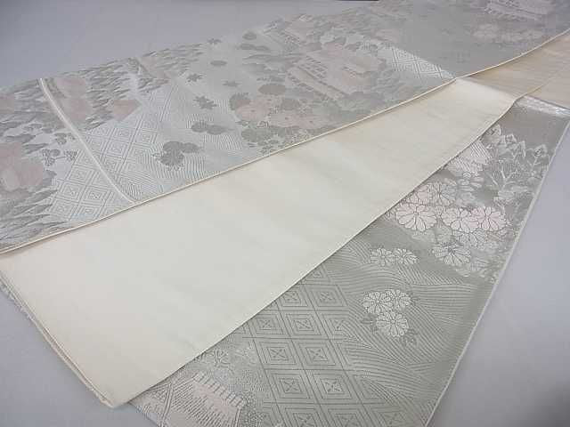 平和屋着物◎六通柄袋帯 京の山里 九百錦 プラチナ箔