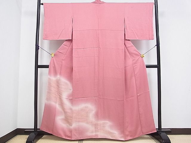 平和屋着物■色留訪問着　霞花唐草文　正絹　逸品　DAAD5443rt