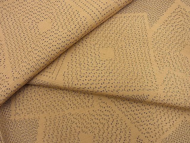 平和屋着物■上質な紬　単衣　色紙吉祥文　逸品　BAAE5313fw