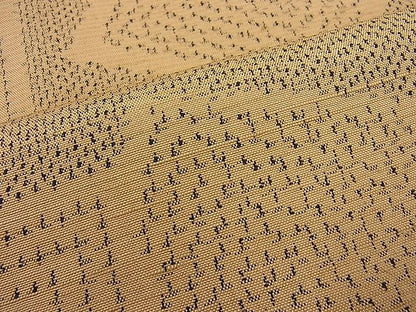 平和屋着物■上質な紬　単衣　色紙吉祥文　逸品　BAAE5313fw