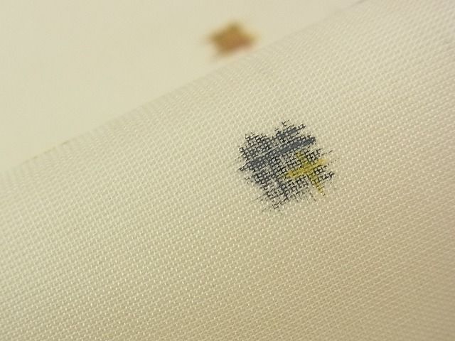 期間限定セール35％off■極上　夏物　銀座もとじ　九寸名古屋帯　絣文様　たとう紙付き　逸品　CZAA0239s4