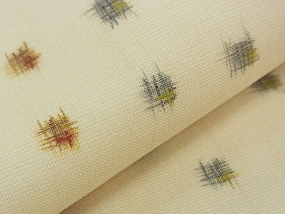 期間限定セール35％off■極上　夏物　銀座もとじ　九寸名古屋帯　絣文様　たとう紙付き　逸品　CZAA0239s4