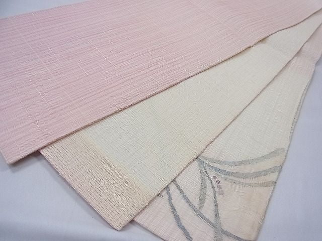 平和屋着物■夏物 太鼓柄袋帯 草花文 金糸 逸品 CAAD9898th