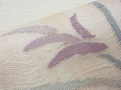 平和屋着物■夏物 太鼓柄袋帯 草花文 金糸 逸品 CAAD9898th
