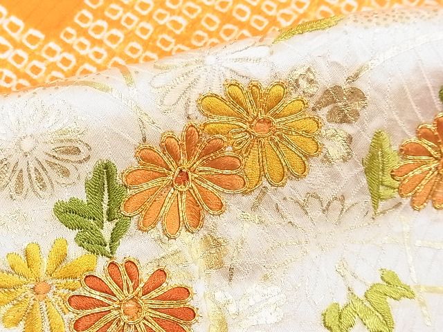 平和屋着物□豪華振袖 駒刺繍 絞り 雲取枝花文 金彩 逸品