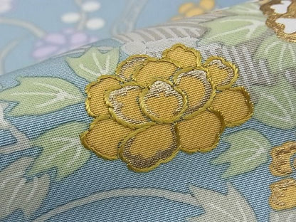 平和屋本店■極上　創業460年・千總　訪問着　刺繍　草花文　金彩　逸品　CZAA0251s4