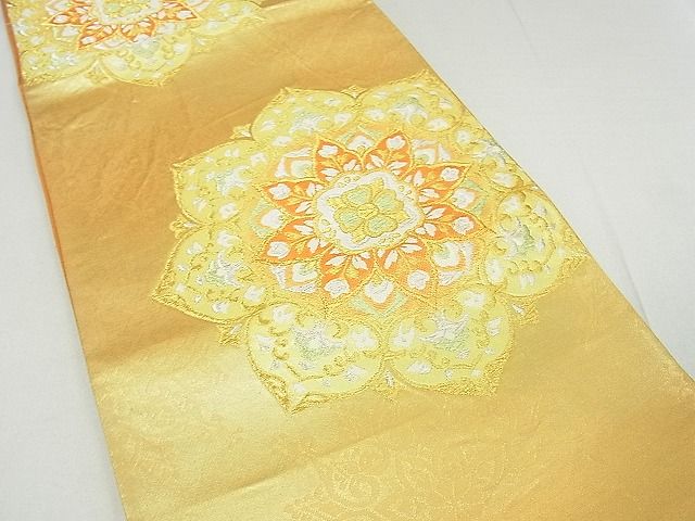 平和屋着物■六通柄袋帯 正倉院花文 金銀糸 逸品 DAAD3702sf