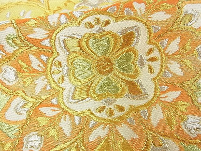 平和屋着物■六通柄袋帯 正倉院花文 金銀糸 逸品 DAAD3702sf