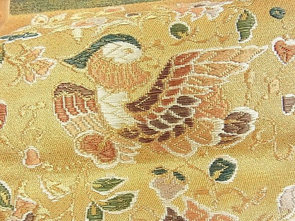 平和屋着物■六通柄袋帯 花鳥唐草文 金糸 逸品 DAAD3714sf