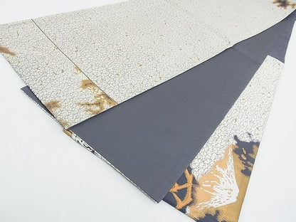 平和屋本店■極上　山口静樹　山口美術織物　六通太鼓柄袋帯　唐織錦　雷神文　金糸　共箱・冊子付　逸品　CZAA0290s4