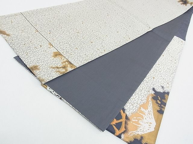 平和屋本店■極上　山口静樹　山口美術織物　六通太鼓柄袋帯　唐織錦　雷神文　金糸　共箱・冊子付　逸品　CZAA0290s4