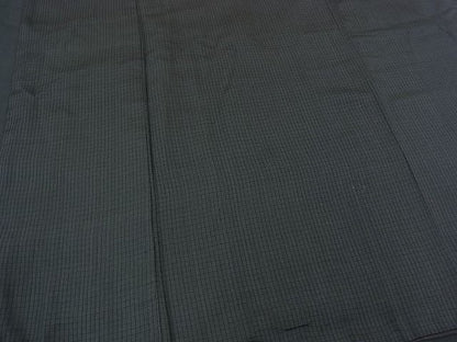 平和屋着物■男性　お召　格子柄　逸品　BAAE8066gt