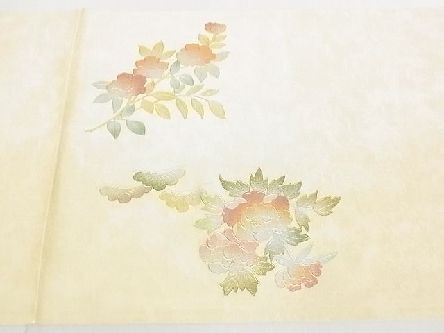 平和屋着物◎太鼓柄袋帯 扇面花車文 金銀彩 逸品 DAAE8032sa