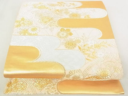 平和屋着物◎六通柄袋帯 霞籬花文 金銀糸 逸品 DAAE8034sa