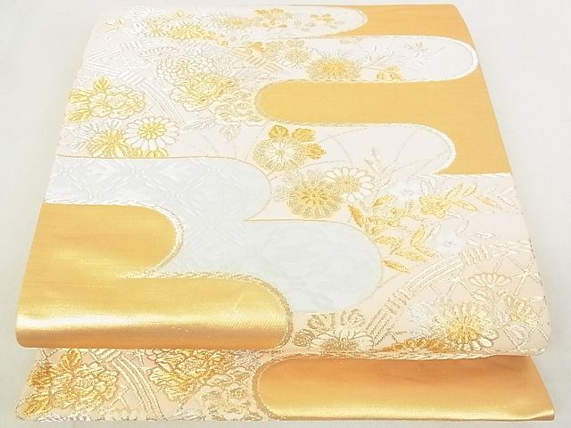 平和屋着物◎六通柄袋帯 霞籬花文 金銀糸 逸品 DAAE8034sa