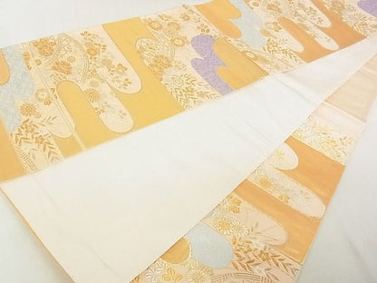 平和屋着物◎六通柄袋帯 霞籬花文 金銀糸 逸品 DAAE8034sa
