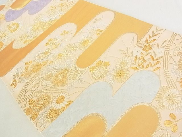 平和屋着物◎六通柄袋帯 霞籬花文 金銀糸 逸品 DAAE8034sa