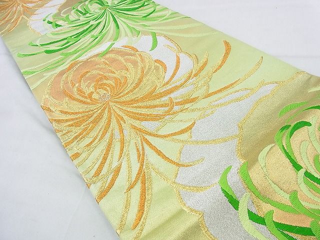 平和屋着物◎六通柄袋帯 唐織 乱菊 金銀糸 逸品 BAAE3051wk
