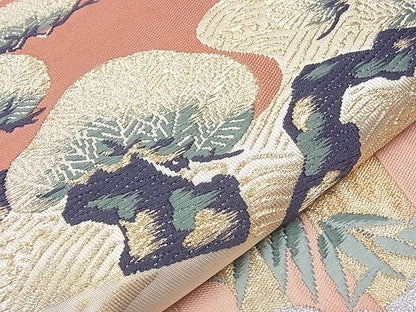 平和屋着物■六通柄袋帯 地紙流水松竹梅 金糸 逸品 CAAD7737hy