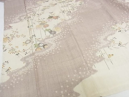 平和屋本店＊極上 夏物 染織の名門 しょうざん 生紬 訪問着 枝花文 ますいわ屋扱い 正絹 逸品 KAAA1124kk4