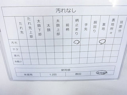 平和屋着物◎六通柄袋帯 唐織 切嵌吉祥草花文 金銀糸 逸品 BAAE7182cm
