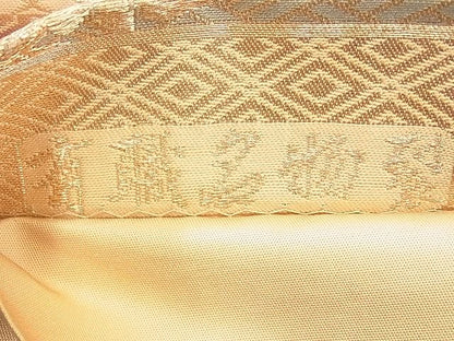 平和屋着物◎六通柄袋帯 有職名物裂 金糸 逸品 BAAE8618cm