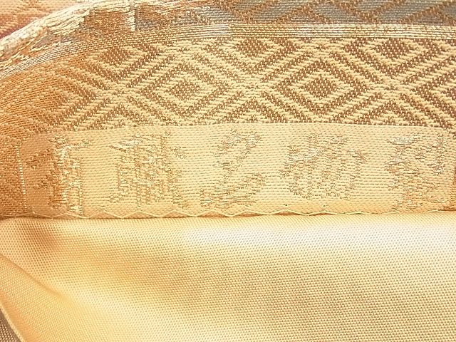 平和屋着物◎六通柄袋帯 有職名物裂 金糸 逸品 BAAE8618cm