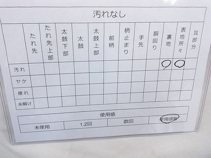 平和屋着物◎六通柄袋帯 唐織 宝尽くし 鶴 鳳凰 金銀糸 逸品 BAAE8656cm