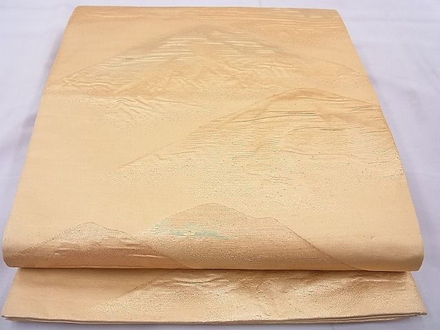 平和屋着物◎六通柄袋帯 遠山文 逸品 BAAE8668cm