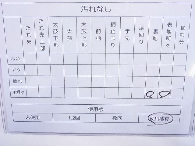 平和屋着物◎六通柄袋帯 唐織 立波花文 黒地 金銀糸 逸品 BAAF5427cm
