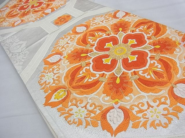 平和屋着物◎六通柄袋帯 唐織 蜀江花文 金銀糸 逸品 BAAE7712du