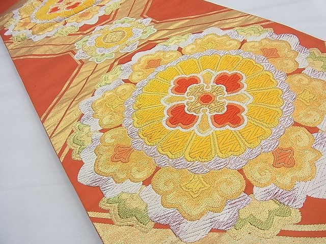 平和屋着物◎六通柄袋帯 唐織 蜀江花文 金銀糸 逸品 BAAE7714du