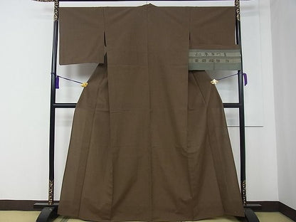 平和屋本店■極上　綿薩摩　本さつま　東郷織物謹製　手織　實篤　永江明夫　単衣　反端付き　木綿　逸品　CZAA0320s4