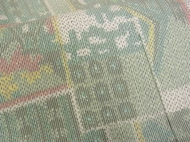 平和屋着物■上質な紬　色紙風景文　逸品　DAAE4507jm