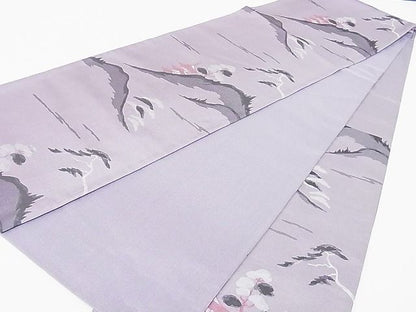 平和屋着物◎六通柄袋帯 風景文 正絹 逸品 AAAG8402Abw