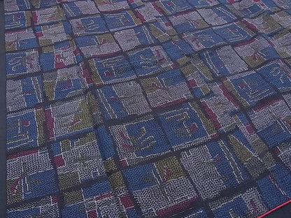 平和屋着物■上質な紬　吉祥文　逸品　BAAF6158gh