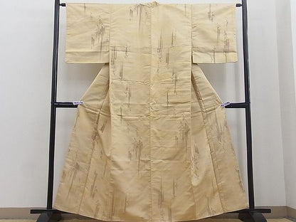 平和屋着物■上質な紬　風景文　逸品　BAAF1801mz