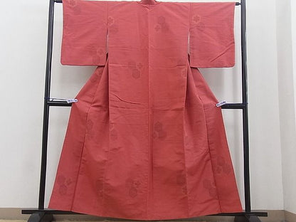平和屋着物■上質な紬　亀甲花文　逸品　BAAF1815mz
