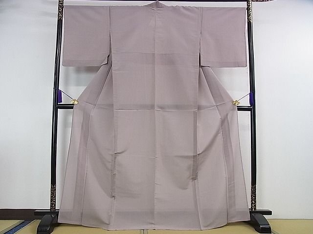 平和屋本店■極上　夏物　伝統工芸　明石縮　縞　証紙付き　逸品　DZAA0973kh4
