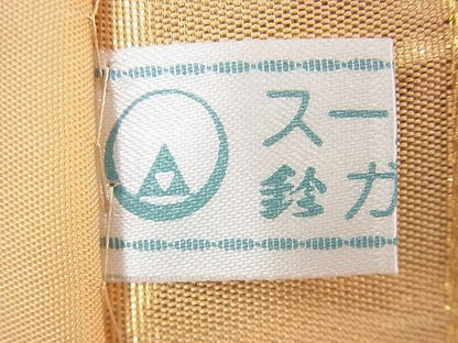 平和屋着物◎六通柄袋帯 唐織 花菱文 金糸 鈴乃屋扱い 逸品 BAAE9589fk