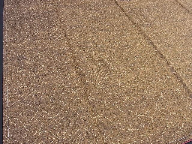 平和屋着物■上質な紬 七宝文 逸品 BAAE9484ct