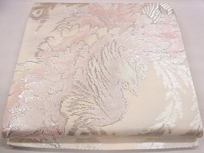 平和屋着物◎六通柄袋帯 鳳凰文 銀糸 逸品 CAAE4139eg