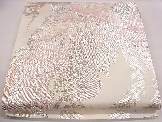 平和屋着物◎六通柄袋帯 鳳凰文 銀糸 逸品 CAAE4139eg