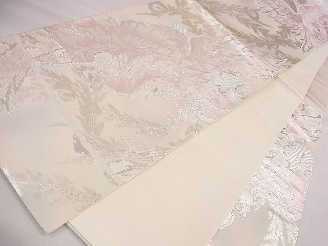 平和屋着物◎六通柄袋帯 鳳凰文 銀糸 逸品 CAAE4139eg