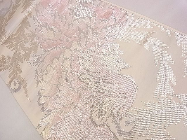 平和屋着物◎六通柄袋帯 鳳凰文 銀糸 逸品 CAAE4139eg