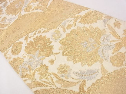 平和屋着物◎六通柄袋帯 花唐草文 金銀糸 逸品 CAAE4258eg